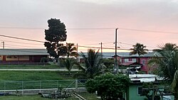 Belmopan, die Hauptstadt von Belize, sunset