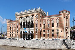 Sarajevo, die Hauptstadt von Bosnien und Herzegowina, city hall
