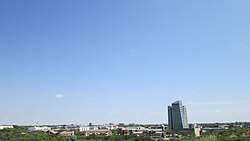 Gaborone, die Hauptstadt von Botswana, skyline