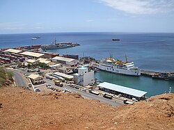 Praia, die Hauptstadt von Kap Verde, harbor
