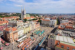 Zagreb, die Hauptstadt von Kroatien