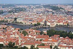 Prag, die Hauptstadt von Tschechien, pet ín tower