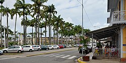 Cayenne, die Hauptstadt von Französisch-Guayana, place des palmistes rue de remire