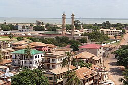 Banjul, die Hauptstadt von Gambia, skyline
