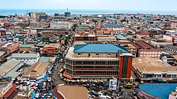 Accra, die Hauptstadt von Ghana, town