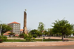Bissau, die Hauptstadt von Guinea-Bissau, monumento aos heróis da independência