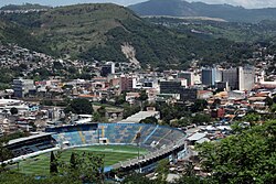 Tegucigalpa, die Hauptstadt von Honduras, centro historico de y comayagüela