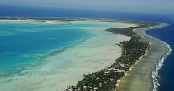South Tarawa, die Hauptstadt von Kiribati, air