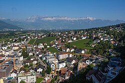 Vaduz, die Hauptstadt von Liechtenstein