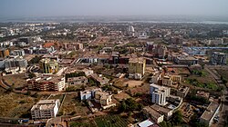 Bamako, die Hauptstadt von Mali, aci aeriel