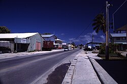 Majuro, die Hauptstadt von Marshallinseln, main road