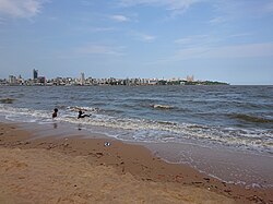 Maputo, die Hauptstadt von Mosambik, seaside