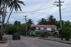 Yaren, die Hauptstadt von Nauru, street