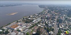 Brazzaville, die Hauptstadt von Kongo, bird eye