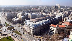 Bukarest, die Hauptstadt von Rumänien, skyline