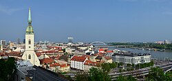 Bratislava, die Hauptstadt von Slowakei, nový most