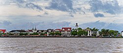 Paramaribo, die Hauptstadt von Suriname, waterkant with unesco heritage buildings