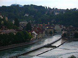 Bern, die Hauptstadt von Schweiz, kirchenfeldbrücke