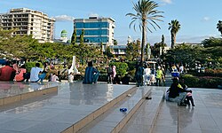 Dodoma, die Hauptstadt von Tansania, scene nyerere square city