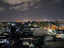 Lomé, die Hauptstadt von Togo, ville de lomé en pleine nuit