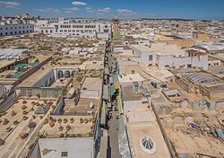Tunis, die Hauptstadt von Tunesien, grèbe castagneux lac de
