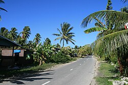 Funafuti, die Hauptstadt von Tuvalu, township