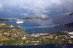 Port Vila, die Hauptstadt von Vanuatu, bain de noël