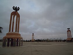 El Aaiún, die Hauptstadt von Westsahara, place mechouar el