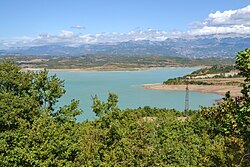 Landschaft in Albanien, lake ulza