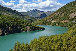 Landschaft in Albanien, lake shkopeti