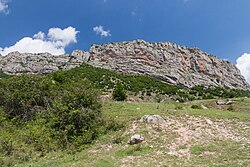 Landschaft in Aserbaidschan, górski karabach widoki ze szlaku turystycznego d anapar