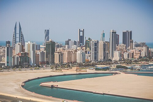 Landschaft in Bahrain, manama decembre