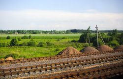 Landschaft in Belarus, hnilica river tributary turja