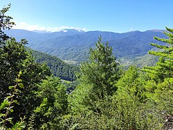 Landschaft in Bhutan, landscape mountains
