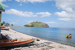 Landschaft in Dominica, hampstead beach