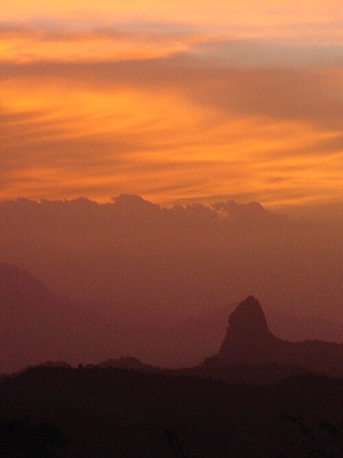 Landschaft in Eritrea, sunset