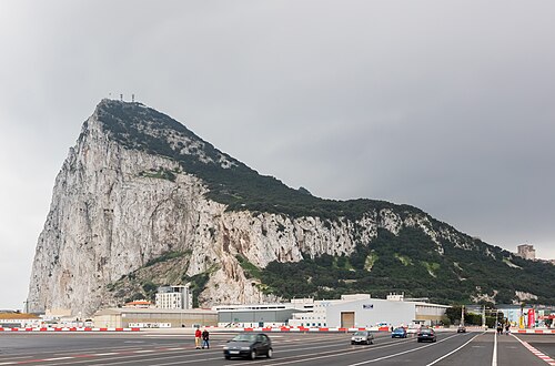 Landschaft in Gibraltar, aeropuerto dd