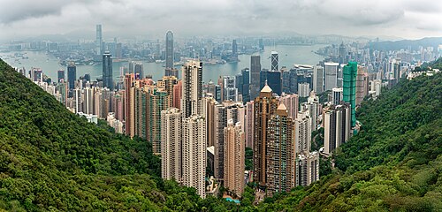 Landschaft in Hongkong, victoria peak1