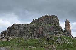 Landschaft in Irak, old castle hazarmerd sulaimania kurdistan