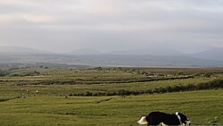Landschaft in Irland, barrooskey valley towards glenamoy basin