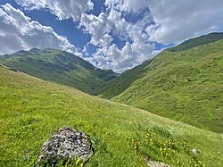 Landschaft in Kosovo, lake tropoje junik deqan