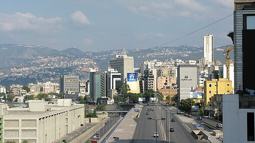 Landschaft in Libanon, beirut skyline beirut