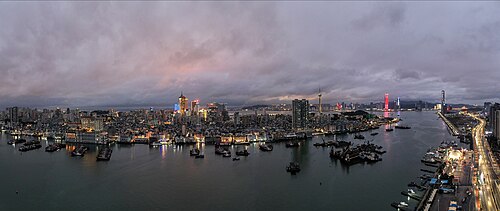 Landschaft in Macao, panorama peninsula2021
