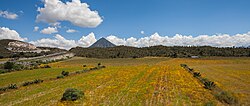 Landschaft in Mexiko, zona arqueológica de cantona puebla méxico dd