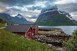 Landschaft in Norwegen, grytalia highland landscape ålesund møre og romsdal may