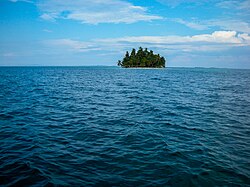 Landschaft in Panama, island