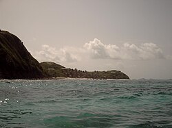 Landscape in Saint Vincent and the Grenadines, coast st