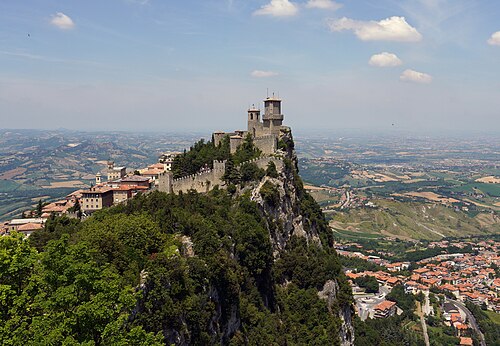 Landschaft in San Marino, mount titano