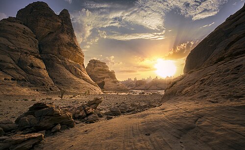 Landschaft in Saudi-Arabien, sadus