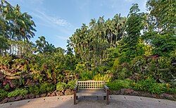 Landschaft in Singapur, esplanade theatres bay blue hour